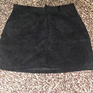 Black Corduroy Skirt